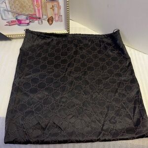 Lg GUCCI Dust bag Gucci Logo GG Purse Dust bags Gucci storage bags Draw String
